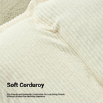 Chic Corduroy Floor Chair - Adjustable Comfort for Relaxation and Leisure hmy-3338