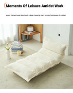 Chic Corduroy Floor Chair - Adjustable Comfort for Relaxation and Leisure hmy-3338