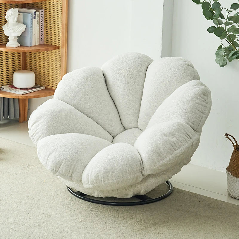 Stylish Cream Bean Bag Lazy Sofa - Cozy Oversized Chair for Ultimate Relaxation hmy-3339