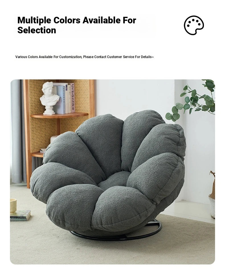 Stylish Cream Bean Bag Lazy Sofa - Cozy Oversized Chair for Ultimate Relaxation hmy-3339