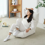 Cozy Modern Plush Floor Chair with Adjustable Backrest – Ideal for Relaxation and Reading hmy-3340