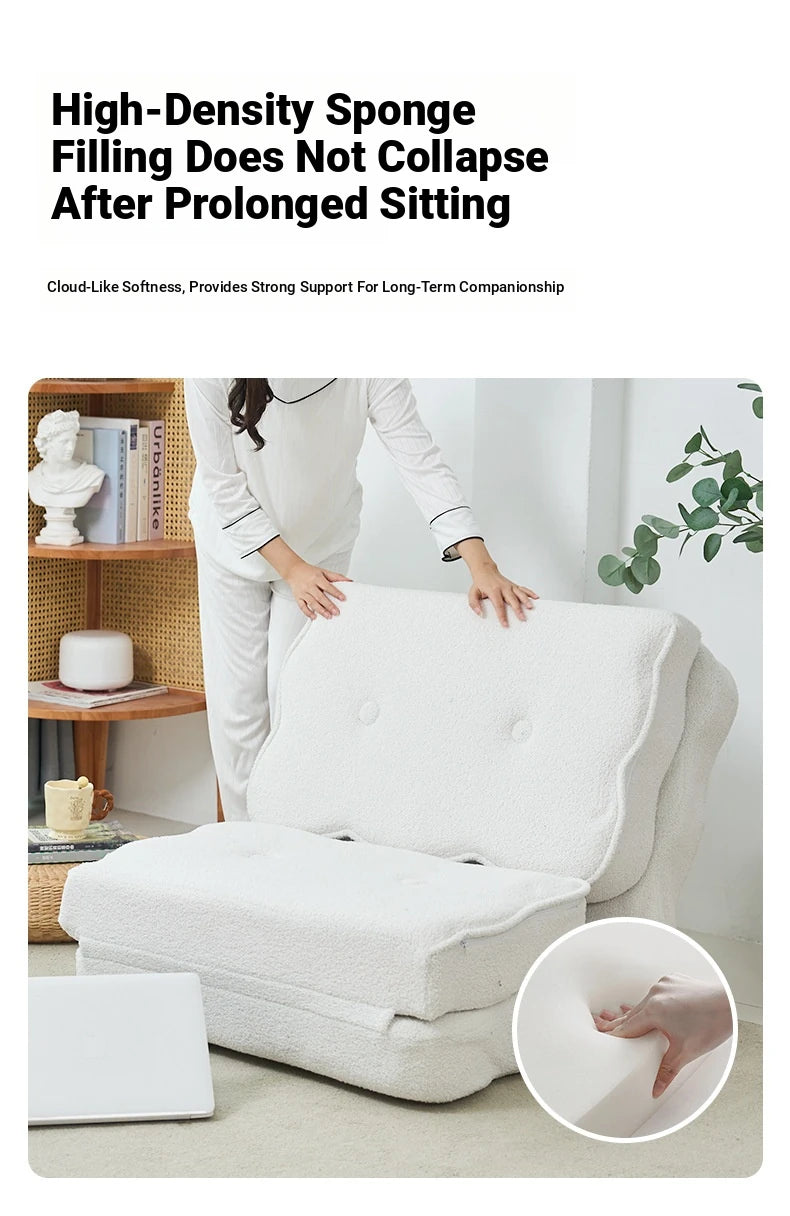 Stylish Multi-Functional Folding Chair with Soft Comfort Upholstery for Modern Living Spaces hmy-3341