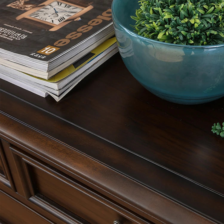 Elegant Solid Wood Pine Cabinet with Multi-layer Board – Stylish Storage Solution for Any Room hmy-4994