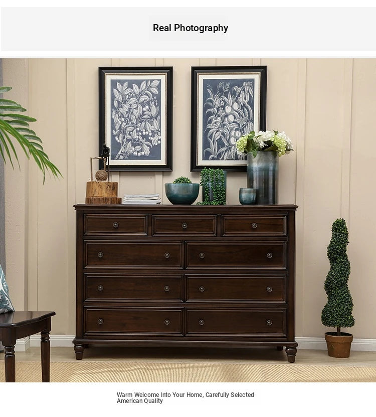 Elegant Solid Wood Pine Cabinet with Multi-layer Board – Stylish Storage Solution for Any Room hmy-4994