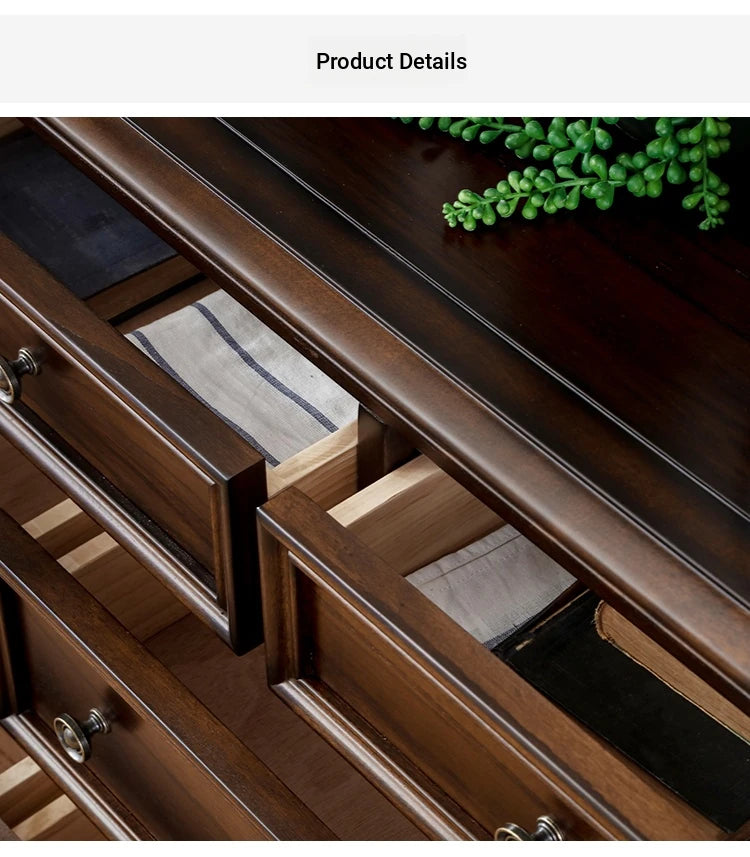 Elegant Solid Wood Pine Cabinet with Multi-layer Board – Stylish Storage Solution for Any Room hmy-4994
