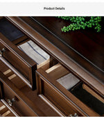 Elegant Solid Wood Pine Cabinet with Multi-layer Board – Stylish Storage Solution for Any Room hmy-4994