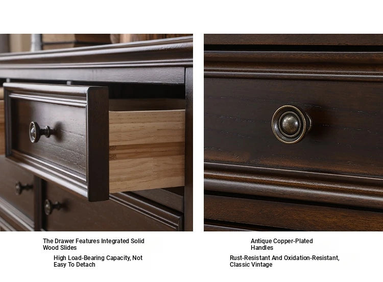 Elegant Solid Wood Pine Cabinet with Multi-layer Board – Stylish Storage Solution for Any Room hmy-4994