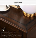 **Elegant Solid Pine Wood Bedside Cupboard with 2 Drawers - Timeless Nightstand for Your Bedroom** hmy-4997