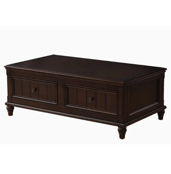 Elegant Solid Wood Pine Coffee Table with Storage – Stylish Centerpiece for Living Room hmy-4998