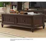 Elegant Solid Wood Pine Coffee Table with Storage – Stylish Centerpiece for Living Room hmy-4998