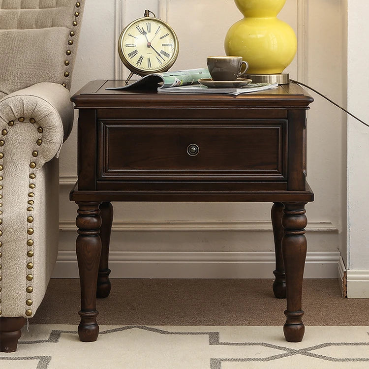 Elegant Solid Pine Coffee Table with Drawer - Classic Home Furniture for Stylish Living Rooms hmy-4999