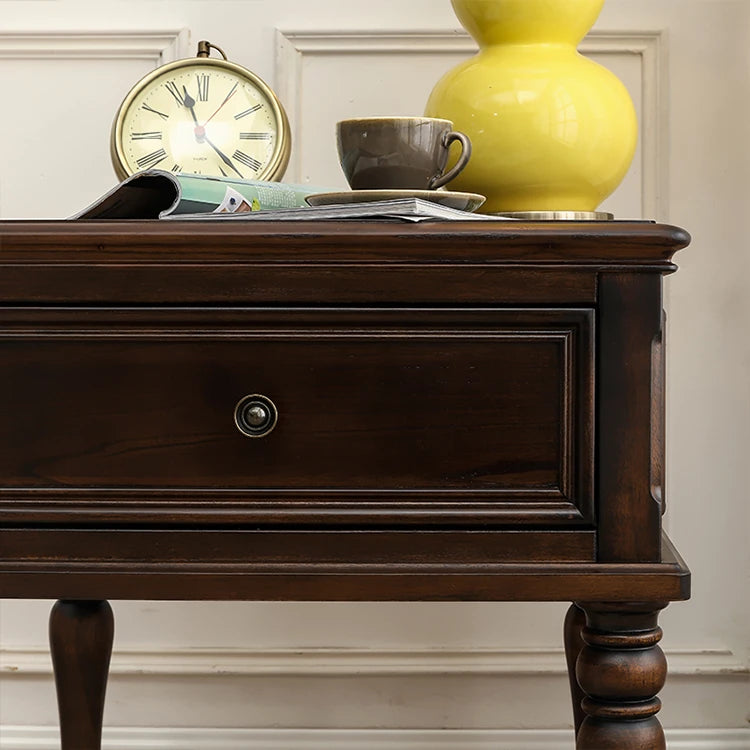 Elegant Solid Pine Coffee Table with Drawer - Classic Home Furniture for Stylish Living Rooms hmy-4999