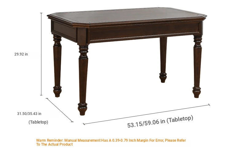 Elegant Solid Wood Dining Table Set with 6 Chairs - Classic Multi-layer Design for Timeless Style hmy-5001
