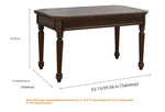 Elegant Solid Wood Dining Table Set with 6 Chairs - Classic Multi-layer Design for Timeless Style hmy-5001
