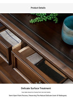 Elegant Solid Pine Multi-Layer Cabinet with Ample Storage – Perfect for Home Decor hmy-5005