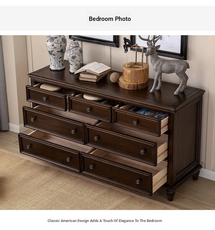 Elegant Solid Pine Multi-Layer Cabinet with Ample Storage – Perfect for Home Decor hmy-5005