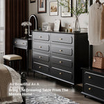 Elegant Makeup Table with Mirror - Stylish Black Vanity Set for Your Beauty Space hmz-4938