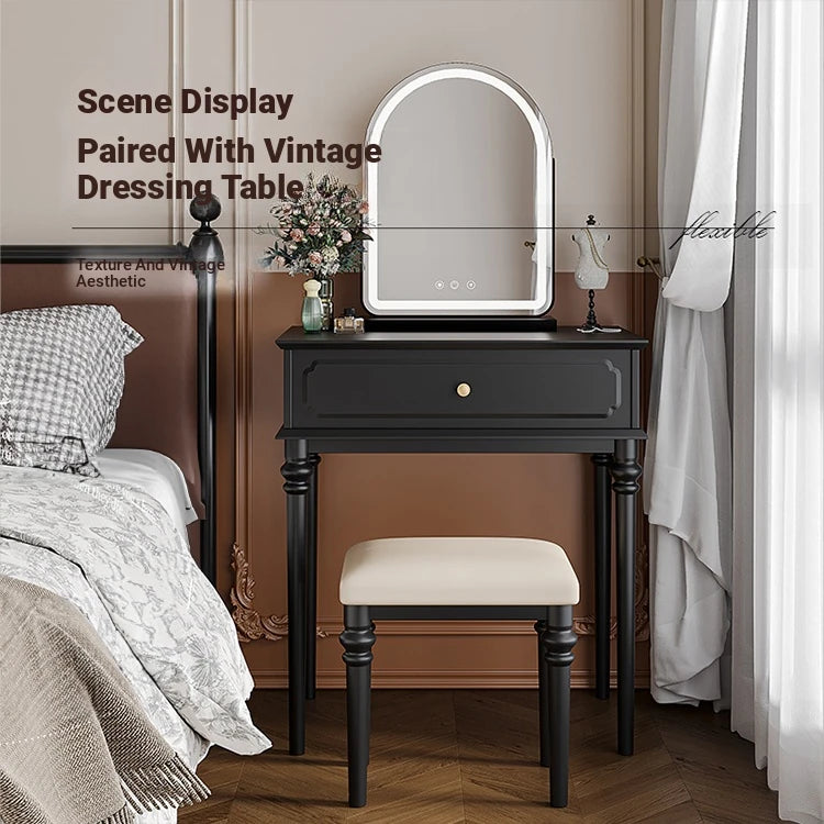 Elegant Solid Wood Stool with Plush PU Leather Cushion - Versatile Seating for Home and Office hmz-4939