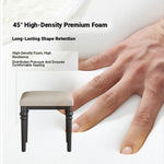 Elegant Solid Wood Stool with Plush PU Leather Cushion - Versatile Seating for Home and Office hmz-4939