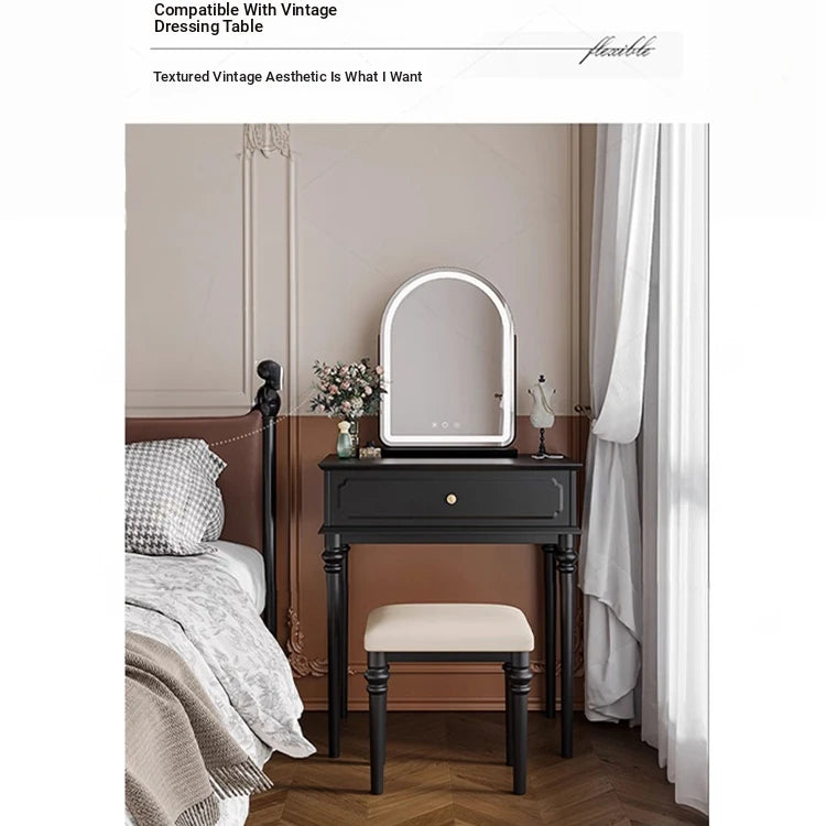 Elegant Solid Wood Stool with Plush PU Leather Cushion - Versatile Seating for Home and Office hmz-4939