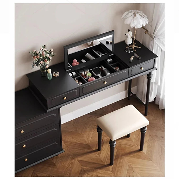 Elegant Solid Wood Stool with Plush PU Leather Cushion - Versatile Seating for Home and Office hmz-4939