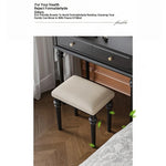 Elegant Solid Wood Stool with Plush PU Leather Cushion - Versatile Seating for Home and Office hmz-4939