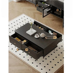 Elegant Solid Wood Tea Table with Storage Drawers – Modern Coffee Table for Living Room Decor hmz-4941