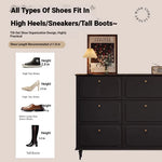 Stylish Mid-Century Shoe Cabinet in Classic Black - Elegant Storage Solution for Your Home hmz-4943