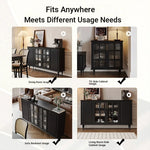 Elegant Solid Wood Cabinet with Glass Doors - Modern Storage Solution for Home Décor hmz-4944
