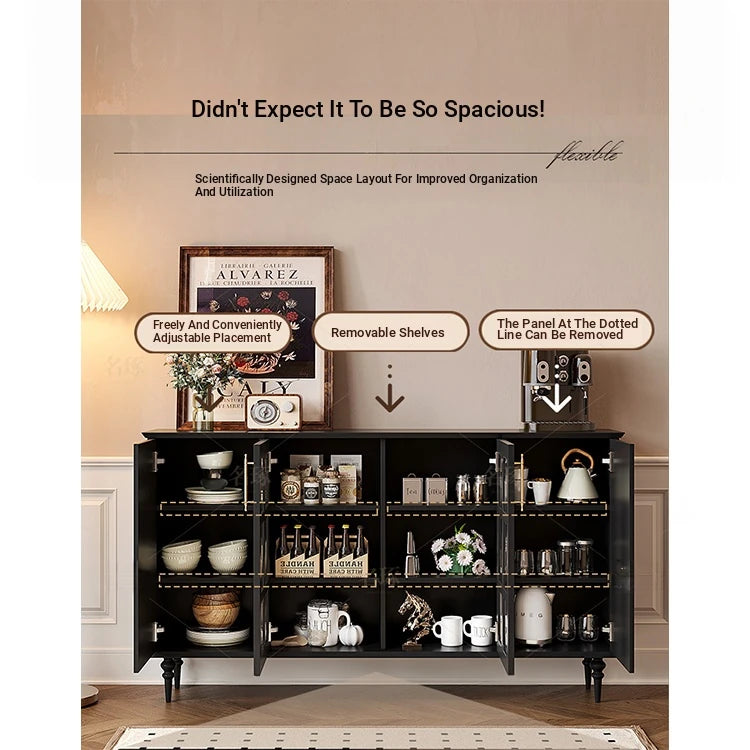 Elegant Solid Wood Cabinet with Glass Doors - Modern Storage Solution for Home Décor hmz-4944