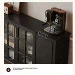 Elegant Solid Wood Cabinet with Glass Doors - Modern Storage Solution for Home Décor hmz-4944