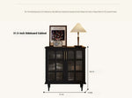 Elegant Solid Wood Cabinet with Glass Doors - Modern Storage Solution for Home Décor hmz-4944