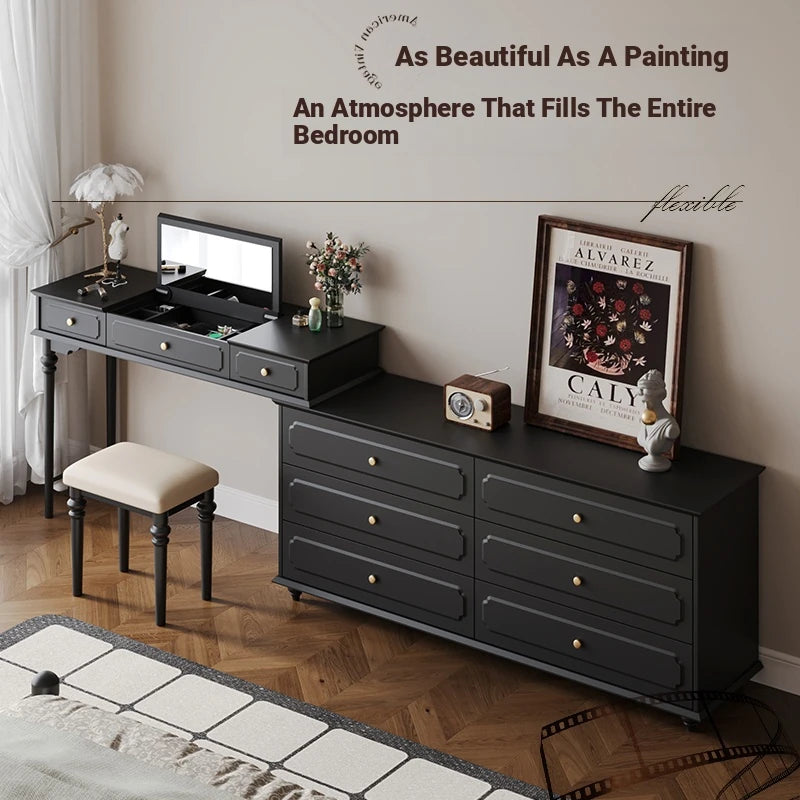 Stylish Gray Cabinet with Gold Accents - Elegant Storage Solution for Home Decor hmz-4946