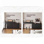 Stylish Gray Cabinet with Gold Accents - Elegant Storage Solution for Home Decor hmz-4946