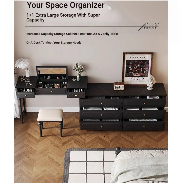 Stylish Gray Cabinet with Gold Accents - Elegant Storage Solution for Home Decor hmz-4946
