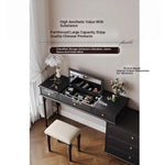 Elegant Makeup Table with Glass Top - Stylish Storage Solution for Your Beauty Essentials hmz-4947