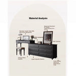Elegant Makeup Table with Glass Top - Stylish Storage Solution for Your Beauty Essentials hmz-4947
