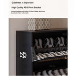 Stylish Shoe Cabinet with Woven Baskets - Organize Your Entryway in Style! hmz-4948