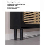 Stylish Shoe Cabinet with Woven Baskets - Organize Your Entryway in Style! hmz-4948