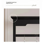 Chic Solid Wood Storage Rack with Hanging Rod and Drawer for Stylish Organization hmz-4949