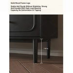 Stylish Solid Wood Tea Table with Tempered Glass Top - Perfect for Modern Living Rooms hmz-4950