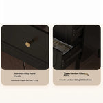 Stylish Solid Wood TV Cabinet with Tempered Glass and Elegant Rattan Design - Perfect for Modern Living Rooms! hmz-4951