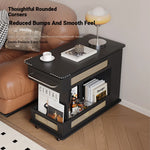 Stylish Tea Table with Storage and Rolling Wheels - Perfect for Modern Living Rooms hmz-4952