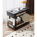 Stylish Tea Table with Storage and Rolling Wheels - Perfect for Modern Living Rooms hmz-4952
