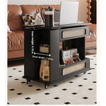Stylish Tea Table with Storage and Rolling Wheels - Perfect for Modern Living Rooms hmz-4952