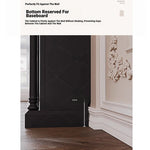 Elegant Black Cabinet with Stylish Shelves – Modern Home Storage Solution hmz-4953