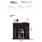Elegant Black Cabinet with Stylish Shelves – Modern Home Storage Solution hmz-4953