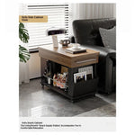 Stylish Modern Tea Table with Tempered Glass Top and Storage - Perfect for Living Room Decor hmz-4954