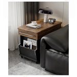 Stylish Modern Tea Table with Tempered Glass Top and Storage - Perfect for Living Room Decor hmz-4954