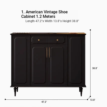 Stylish Black Cabinet with Gold Accents - Ideal Storage Solution for Modern Interiors hmz-4955